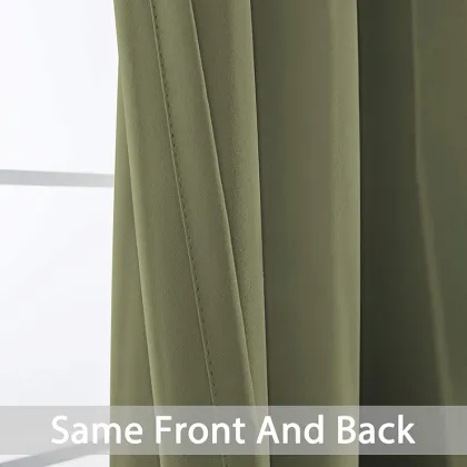 Sage Blackout Curtains 63 Inch Long