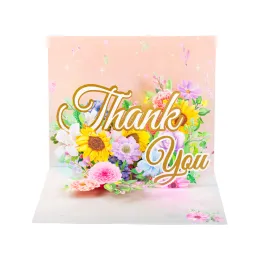 3D Pop-Up Thank You Greeting Card