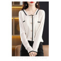 Collared lapel small fragrance style coat female