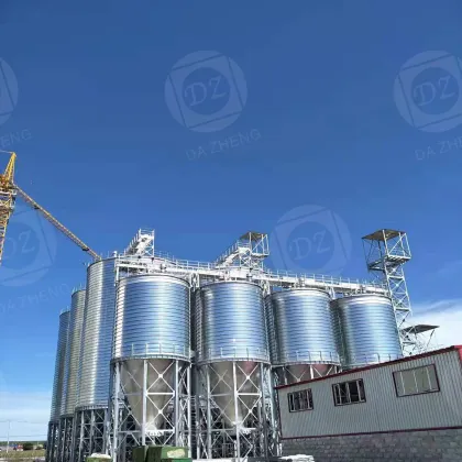 Steel plate silo for beer raw materials