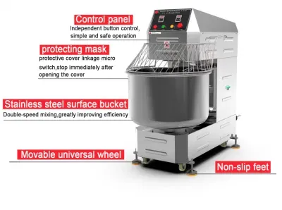 Stainless Steel Double Speed Dough Mixer (HC-SD20)