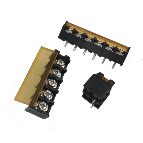 9.5mm pitch black with cover barrier terminal block