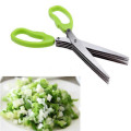 19cm Minced 5 Layers Multifunctional Kitchen scissor Shredded Chopped Scallion Cutter Herb Laver Spices Cook Tool cut