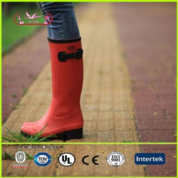 2015 fashion jelly knee boot new rain shoes colorful rubber knee boot