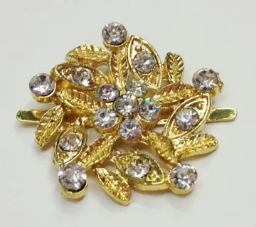 Flower Shapes Bridal Rhinestone Shoe Clips