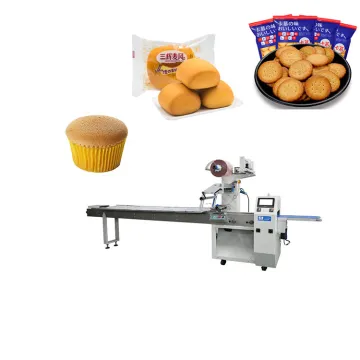 China High Productive Automatic Slice Bread Cake Packaging Machine with Labeling