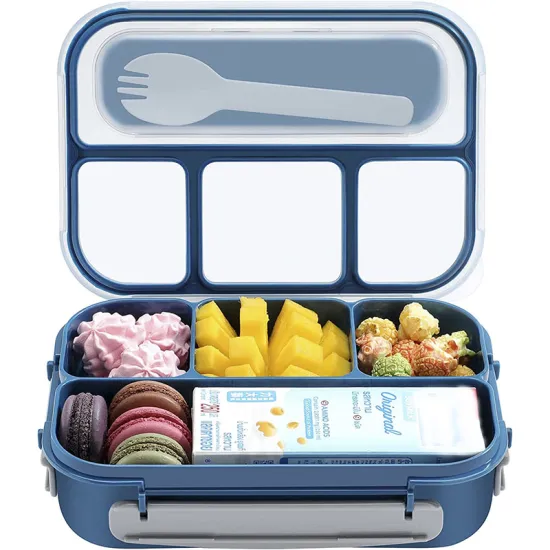 1300ml 4-Compartment Lunch Bento Box for Toddlers, Kids, and Adults: Perfect for School Meals