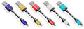 Ζωηρόχρωμο στρογγυλό καλώδιο USB για το iPhone5 (CA-UL-011)