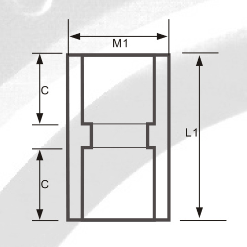 ASTM SCH80 Socket CPVC Warna Abu-abu Tua