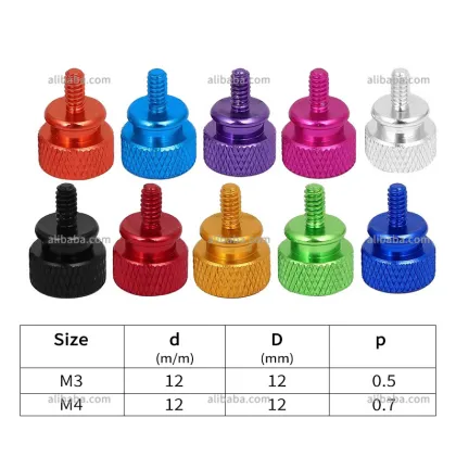 Stainless Steel & Carbon Steel Knurled Thumb Screws