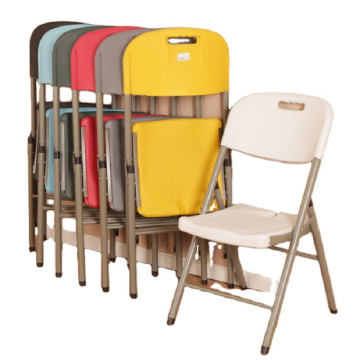 White Plastic Foldable Chair for Outdoor Camping Activities with High Density Polyethylene and Rental Service