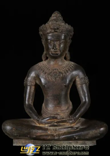 Antique Cast Bronze Buddha Sculptures