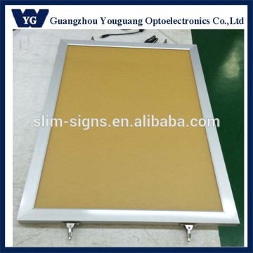 Double sided picture frame, two faces super thin LED light box illuminated poster frame