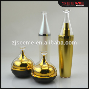 1oz 2oz 3.5oz Wine Shape Acrylic Pump Plastic Bottles Cosmetic Bottle Packaging