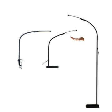 Gesture-Controlled 3-in-1 Desk Clip Floor Lamp with Motion Sensor and Multiple Color/Brightness Modes