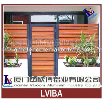 Aluminium door and wood color no rust single door