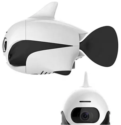 ROBOSEA BIKI Submersible Wireless Remote Control Underwater Drone with 4K HD Camera WIFI Connection Bionic Design Fish Robot Pet