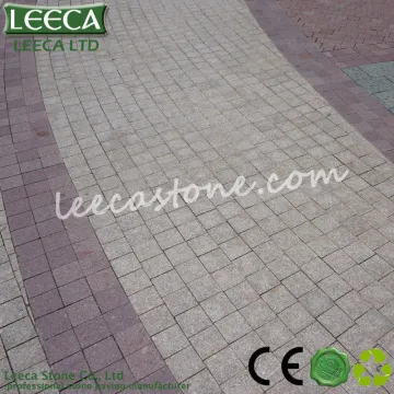 Fired facing granite cobles paving stones
