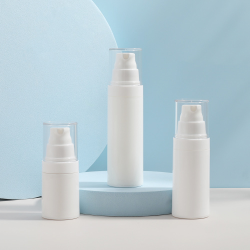 PP Airless Bottle OEM Custom Plastic White Airless Lotion Pump Bottle Factory