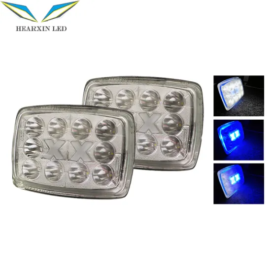HearxinLED 50W High Brightness Square Motorcycle LED Headlights