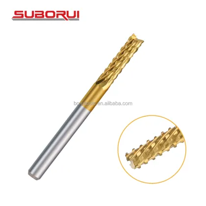 SUBORUI 10-Piece Titanium Dremel Burrs Cutting Tool Kit