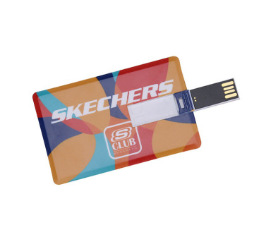 Custom Logo Size Credit Card USB Flash Drives in Various Capacities: 2GB, 4GB, 8GB, 16GB, 32GB, 64GB