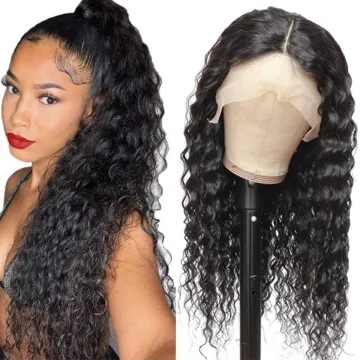 Cheap Raw Brazilian Virgin Human Hair Lace Front Wig Vendor 4x4 5x5 Full HD Swiss Lace Frontal Closure Wig For Black Women