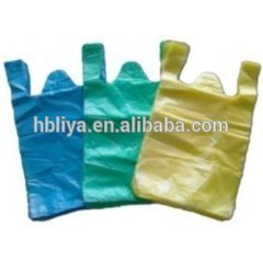 colorful brand plastic clip loop handle bag