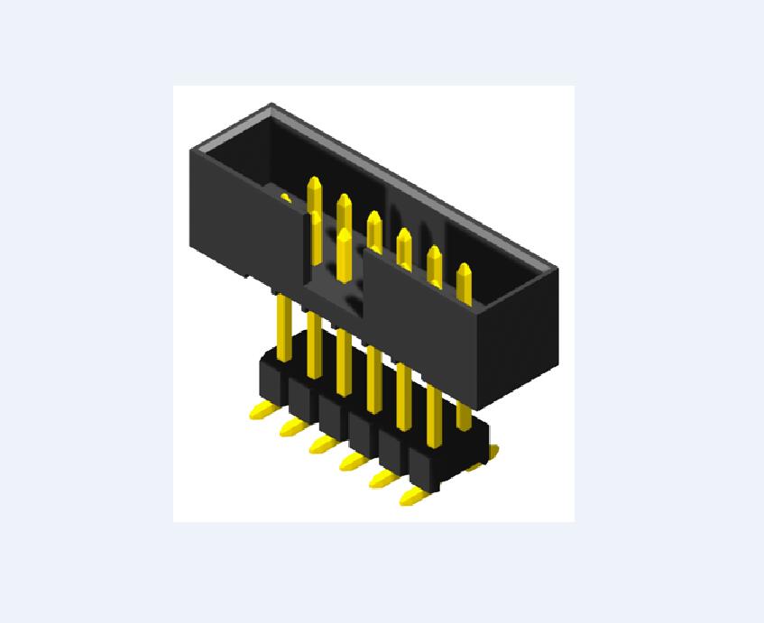 En-tête de boîte de tangage de 2,00 mm SMT vertical h = 5,75 Ajouter un boîtier