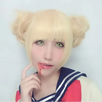 Himiko Toga Cosplay Wig - Gold Color Anime My Hero Academia Series for Girls
