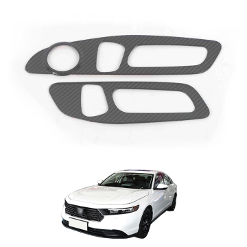 2023 Honda Accord Paslanmaz çelik döşeme kapağı - Karbon fiber koltuk ayar anahtarı aksesuarı