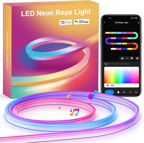 CL Lighting OEM ODM RGB Magic Color Decoration LED Silicone Tube Neon Flex 12V Strip Lights for Wall