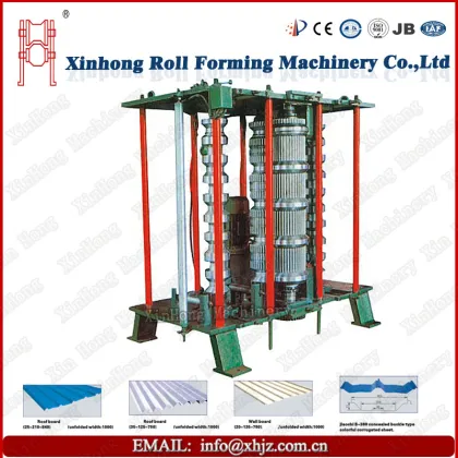 XinHong colorful corrugated sheet roll-bending machine