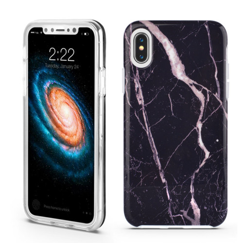 Anti-shock Luxury Gold Black case for IphoneX