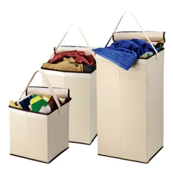 New Useful Canvas Folding Laundry Hamper