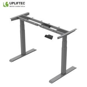 Grey Height Adjustable Electric Desk