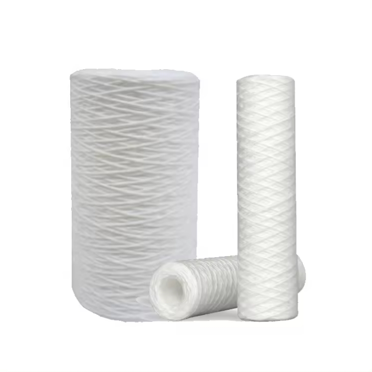 Industrial Ro water purification string wound 4.5 x10 inch sediment filter water filter cartridges