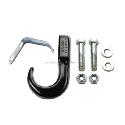 Trail Tow Hook with Latch: U.S. Type Forged Trailer Hook and Tongue Piece for Car Tow Hook