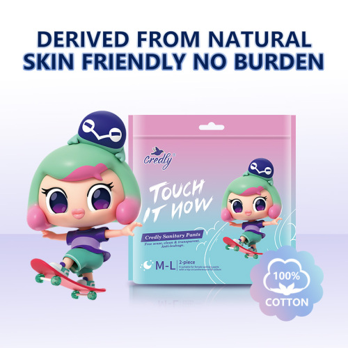 Pantalones de período de productos de higiene menstrual transpirables suaves