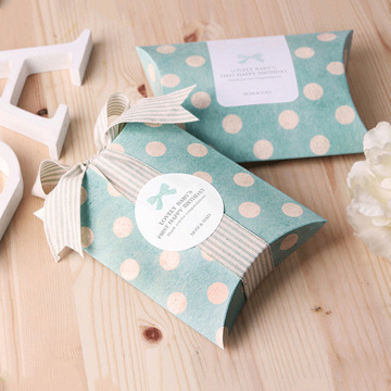 Delicate Custom Colorful Paper Packaging Pillow Box