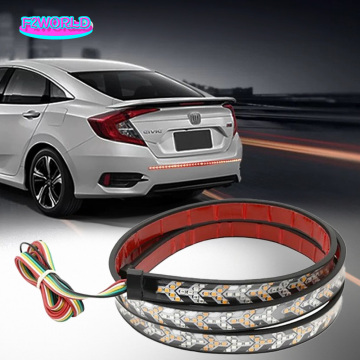Mayitr LEDs Truck Tail Light Bar Strip - Red Yellow Flowing Tailgate Brake Reverse Signal Lamp