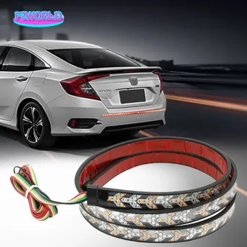 Mayitr LEDs Truck Tail Light Bar Strip - Red Yellow Flowing Tailgate Brake Reverse Signal Lamp