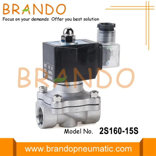 2S160-15S Stainless Steel Solenoid Valve For Water Air