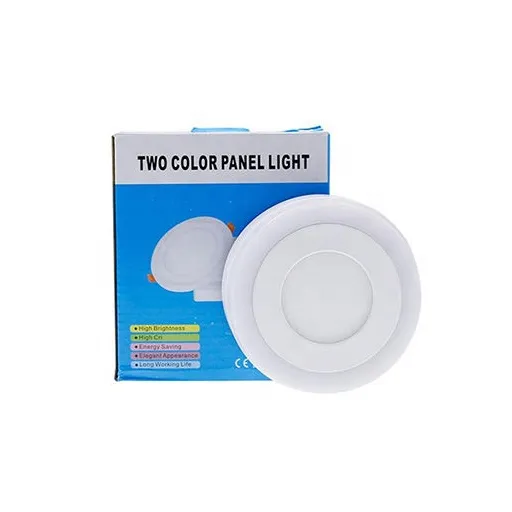 Multi-Color LED Panel Light: 9W Surface Mount Ceiling Downlight in Blue, Yellow, Green, Red, and Pink