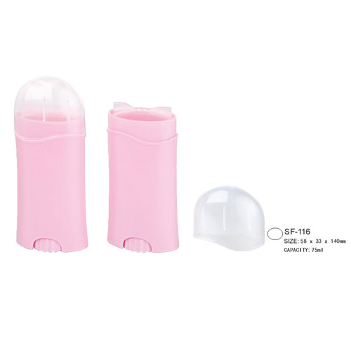 Oval Deodorant Stick Foundation Pink Tube Cosmetic Container