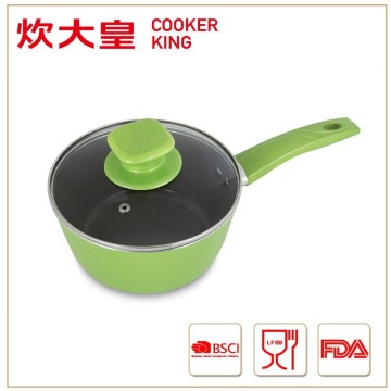 20cm forged aluminium induction milk pan with dark grey ceramic coating