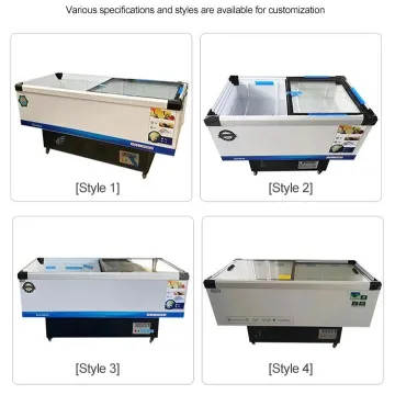 Commercial Supermarket Island Freezer Cold Storage Large Space Ice Cream Freezer for Sale