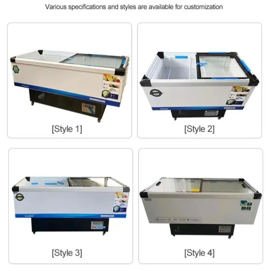 Commercial Supermarket Island Freezer Cold Storage Large Space Ice Cream Freezer for Sale