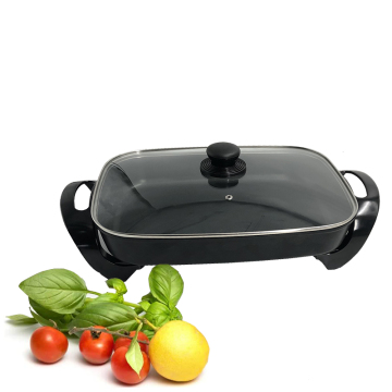 Good Quality, Affordable 1500W Fast Heat Multifunctional Stainless Steel Non-stick Electric Skillet, Hot Pot, Grill Pan & Frying Pan