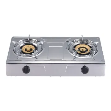 Kitchen Gas Cooktops Stainless Steel 2 Burners Table Top Gas Stove Cooker